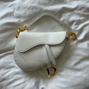 White Saddle Bag